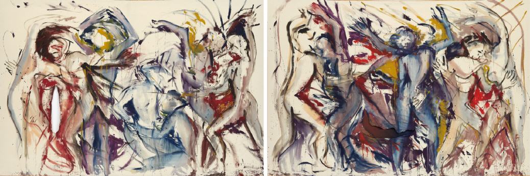 Die Liebe II 83 Acryl-Tempera on cotton, 2 � 6 m